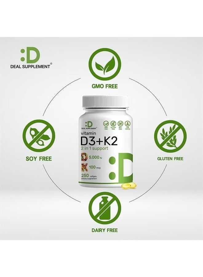 ملحق الصفقة فيتامين D3 K2 Softgels 5000 IU + MK7 - مجمع 2 في 1 لصحة القلب والعظام والأسنان                                                                                                                                                                                     (1 حزمة) EasyFlow Glycogen - Easy Flow Capsule Cleaner, حبوب EasyFlow, صيغة متقدمة للعافية العامة, مراجعات EasyFlow Glycogen, 60 كبسولة - Image 3